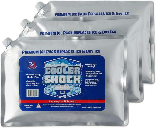 Cooler Shock Portable Reusable Ice Packs